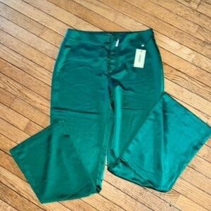 Jason Wu Green Satin Pants